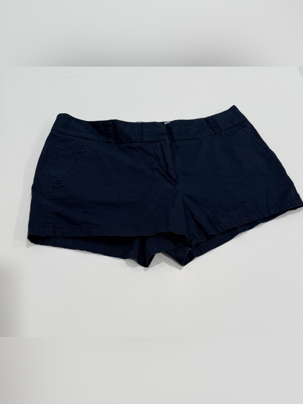 J. Crew Navy 100% Cotton Broken-In Chino Shorts Size 10 Preppy Coastal Summer - Picture 5 of 5